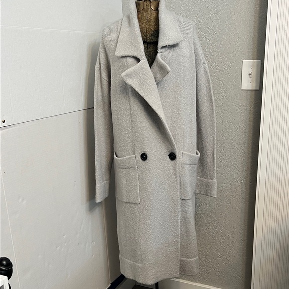 SHOW ME YOUR MUMU SWEATER JACKET GRAY KNIT CARDIGAN COAT SIZE SMALL - Picture 3 of 17